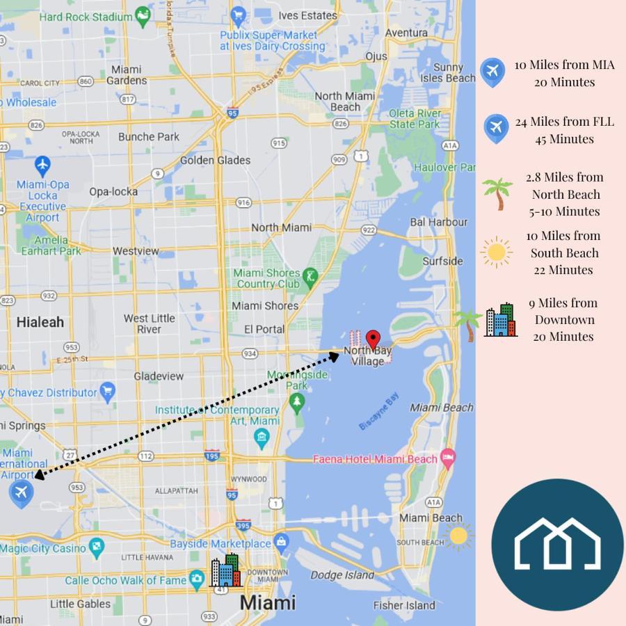 Bella Vista - Water Views Pool And Parking Appartamento Miami Beach